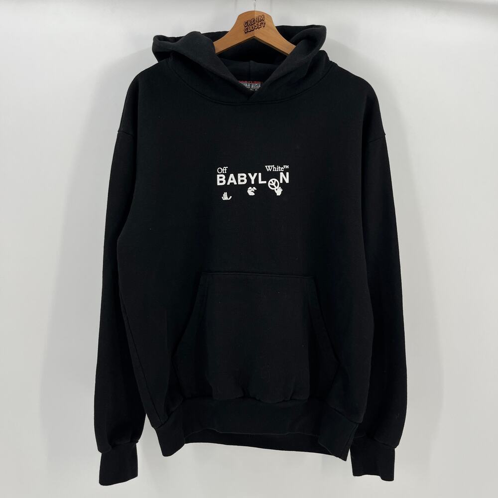 Off-White c/o Virgil Abloh x Babylon Reaper Hoodie in Black M